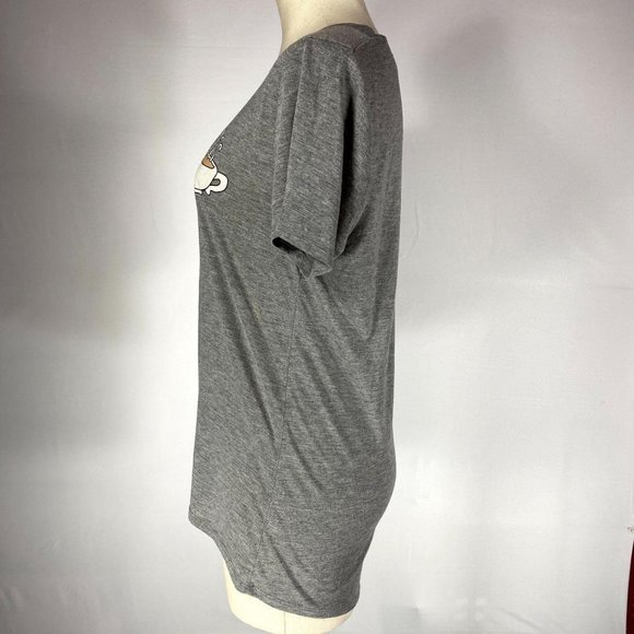 FRIENDS Central Perk Grey Graphic T-Shirt Women's Size XL** RUNS SMALL Crew Neck - Picture 4 of 6